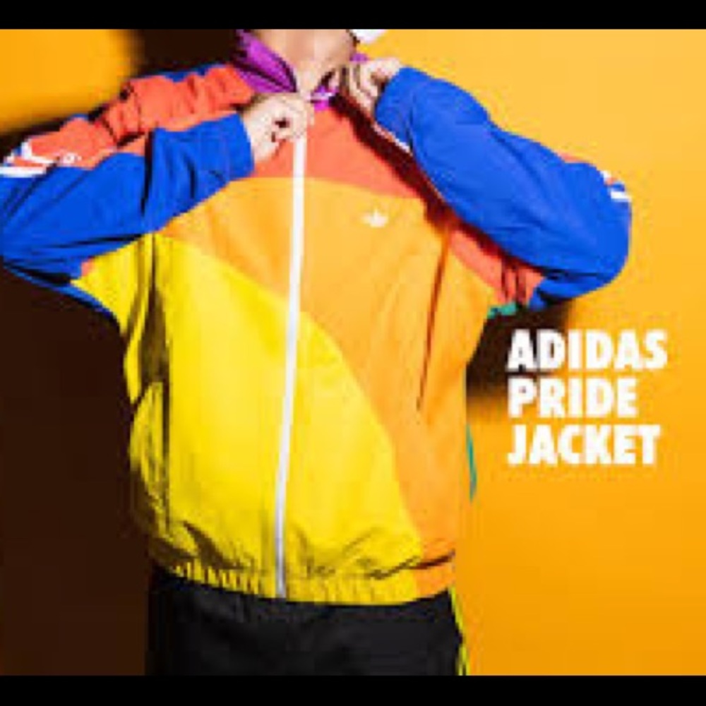NWT Adidas rainbow pride off center jacket - Picture 11 of 12